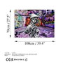 Wallity Pintura en Vidrio Templado Decorativo Multicolor 70 x 100 cm